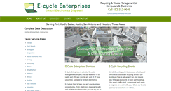Desktop Screenshot of ecycleenterprises.com